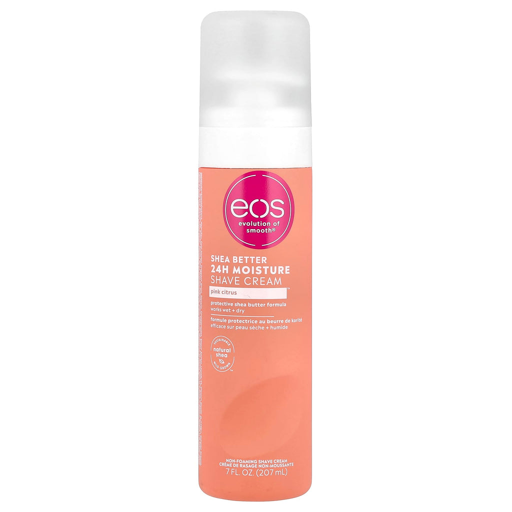 EOS, Shea Better™, 24H Moisture Shave Cream, Pink Citrus, 7 fl oz (207 ml)
