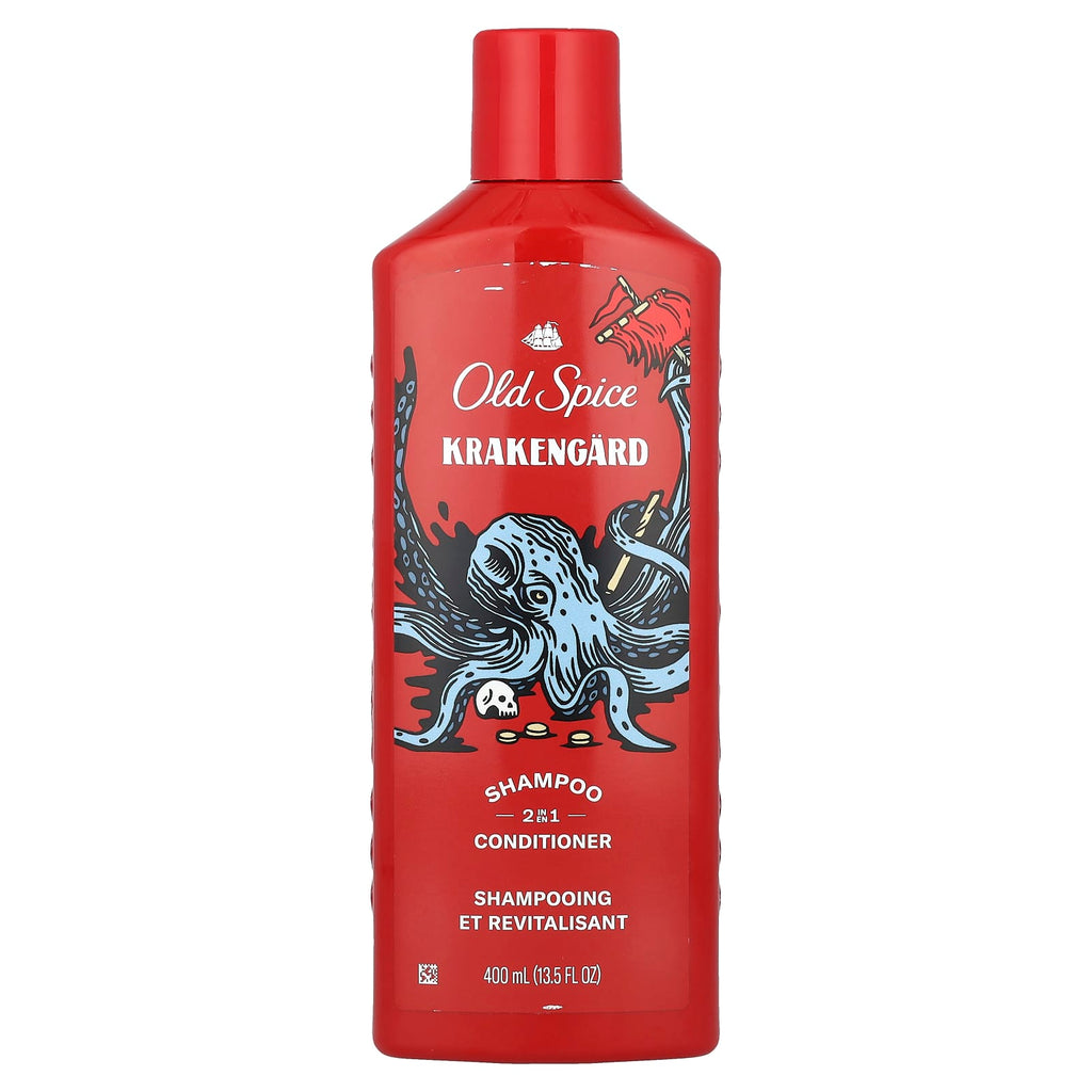 Old Spice, 2 in 1 Shampoo & Conditioner, Krakengard, 13.5 fl oz (400 ml)