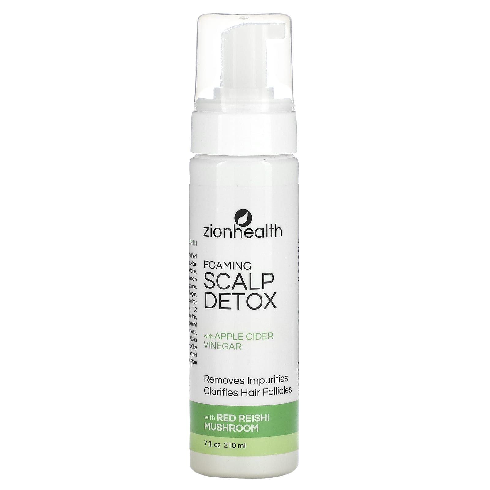 Zion Health, Foaming Scalp Detox With Apple Cider Vinegar, 7 fl oz 210 ml