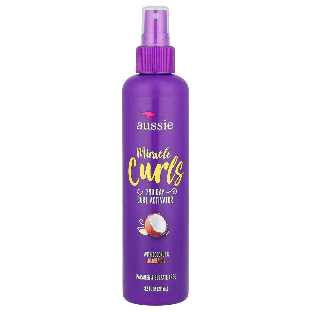 Aussie, Miracle Curls, 2nd Day Curl Activator with Coconut & Jojoba Oil, 8.5 fl oz (251 ml)