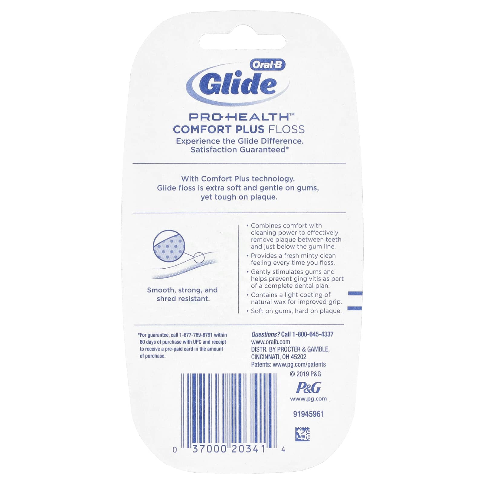 Oral-B, Glide, Pro-Health, Comfort Plus Floss, Mint, 2 Pack, 43.7 yd (40 m) Each