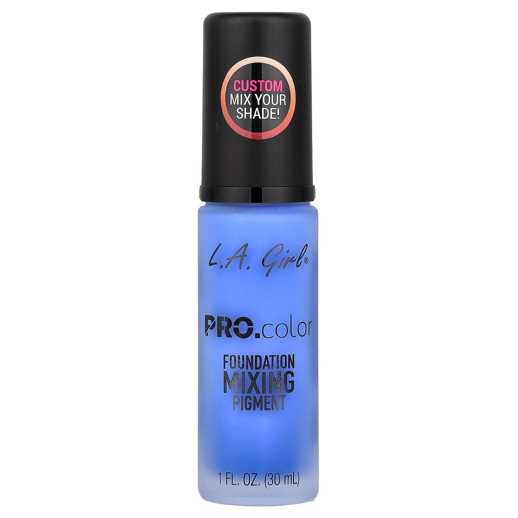 L.A. Girl, PRO.color, Foundation Mixing Pigment, GLM714 Blue, 1 fl oz (30 ml)