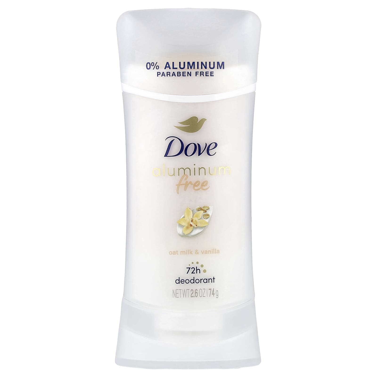 Dove, Aluminum Free Deodorant, Oat Milk & Vanilla, 2.6 oz (74 g)