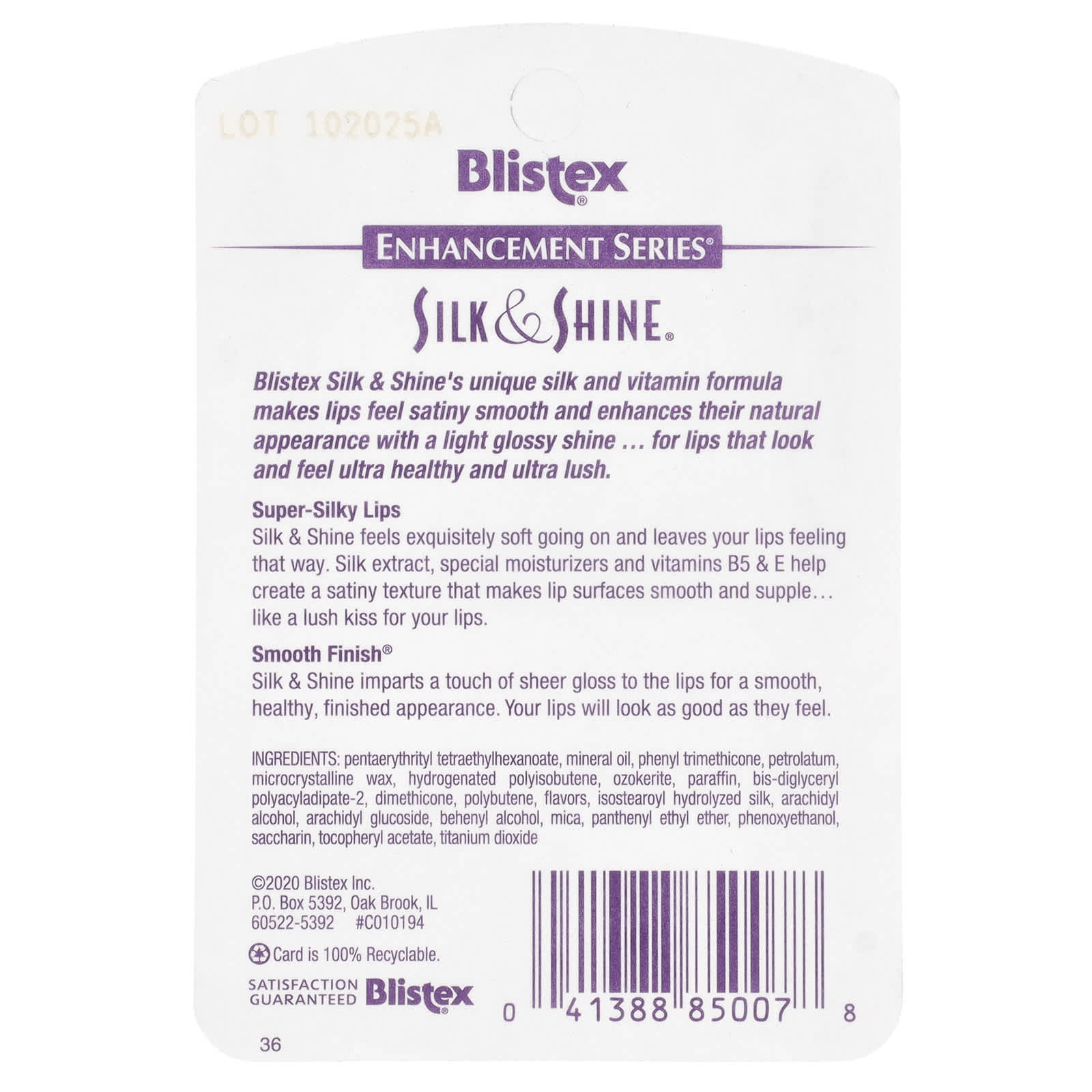 Blistex, Lip Moisturizer, Silk & Shine, 0.13 oz (3.69 g)