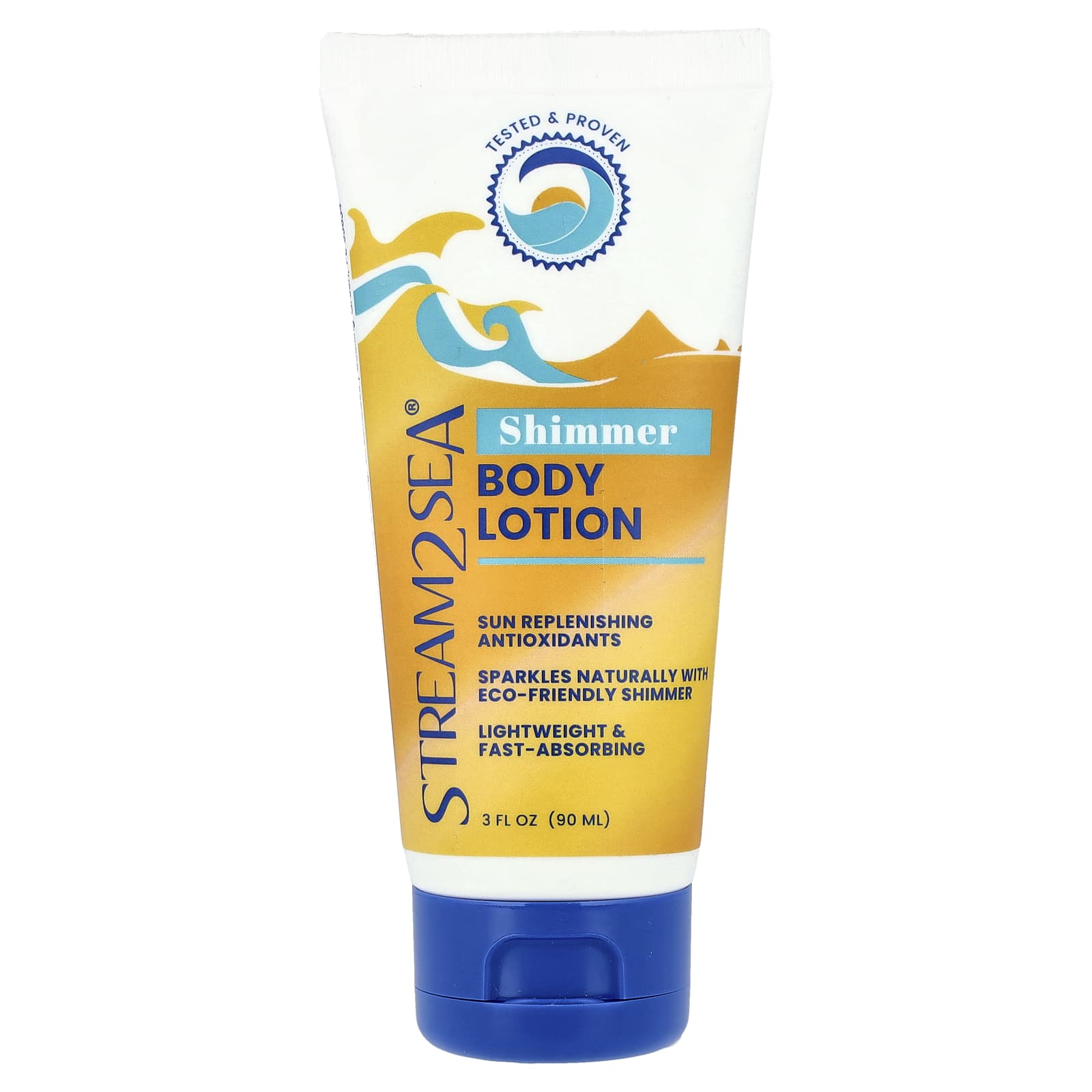 Stream2Sea, Shimmer Body Lotion, 3 fl oz (90 ml)