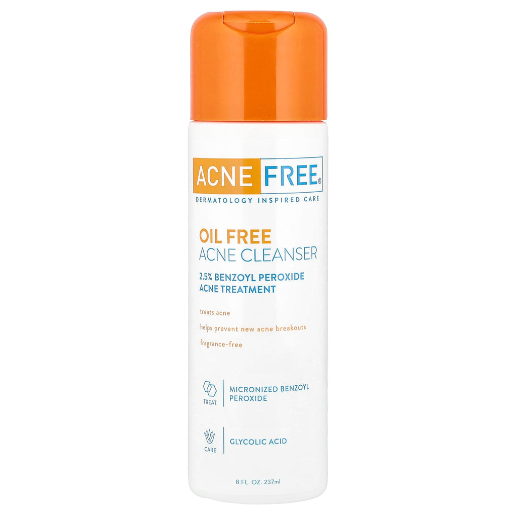 ACNE FREE, Oil Free Acne Cleanser, Acne Treatment, Fragrance-Free, 8 fl oz (237 ml)