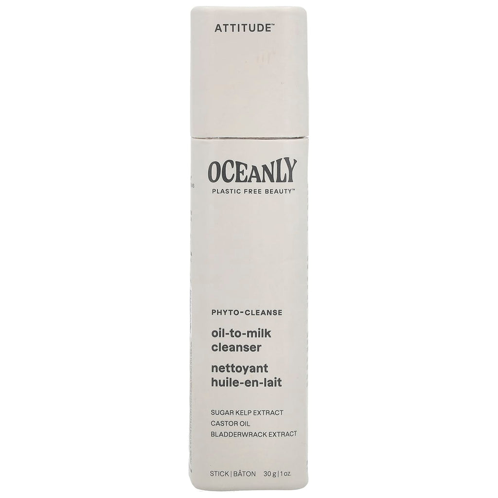 ATTITUDE, Oceanly™, Phyto-Cleanse Oil-To-Milk Cleanser, 1 oz (30 g)