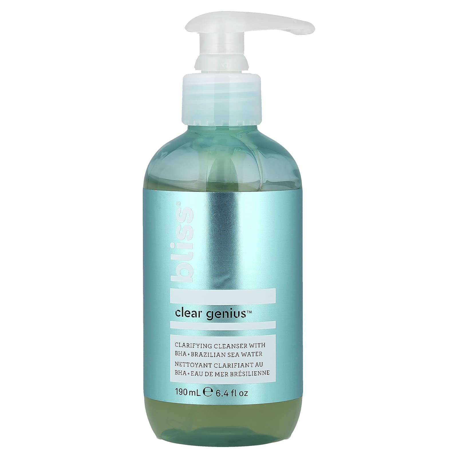 Bliss, Clear Genius™, Clarifying Cleanser with BHA + Brazilian Sea Water, 6.4 fl oz (190 ml)