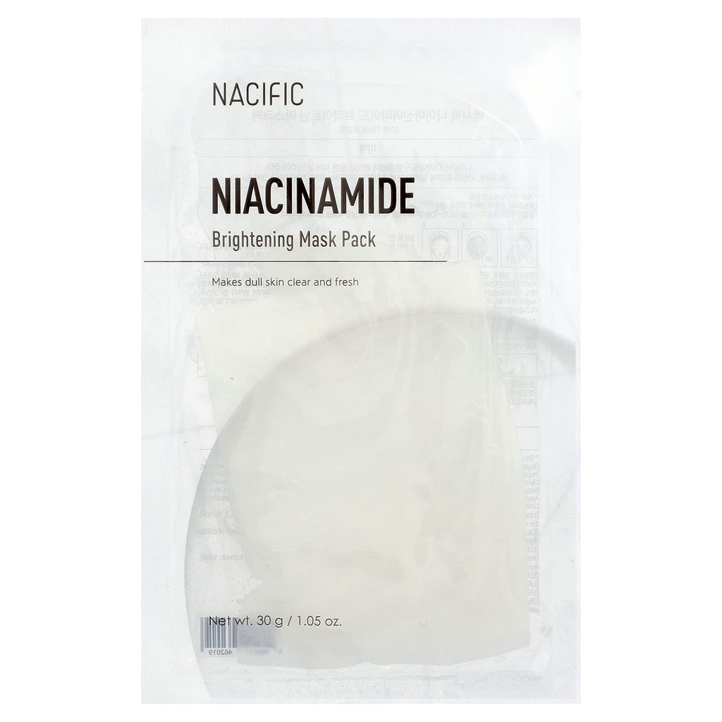 Nacific, Brightening Beauty Mask Pack, Niacinamide, 1 Sheet, 1.05 oz (30 g)