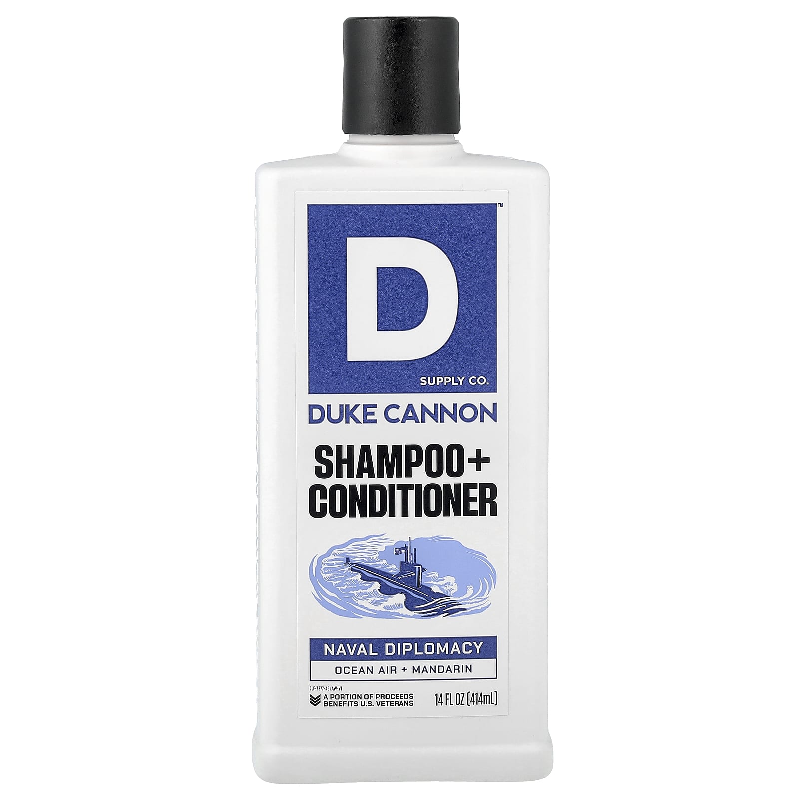 Duke Cannon Supply Co., Shampoo + Conditioner, Naval Diplomacy, 14 fl oz (414 ml)