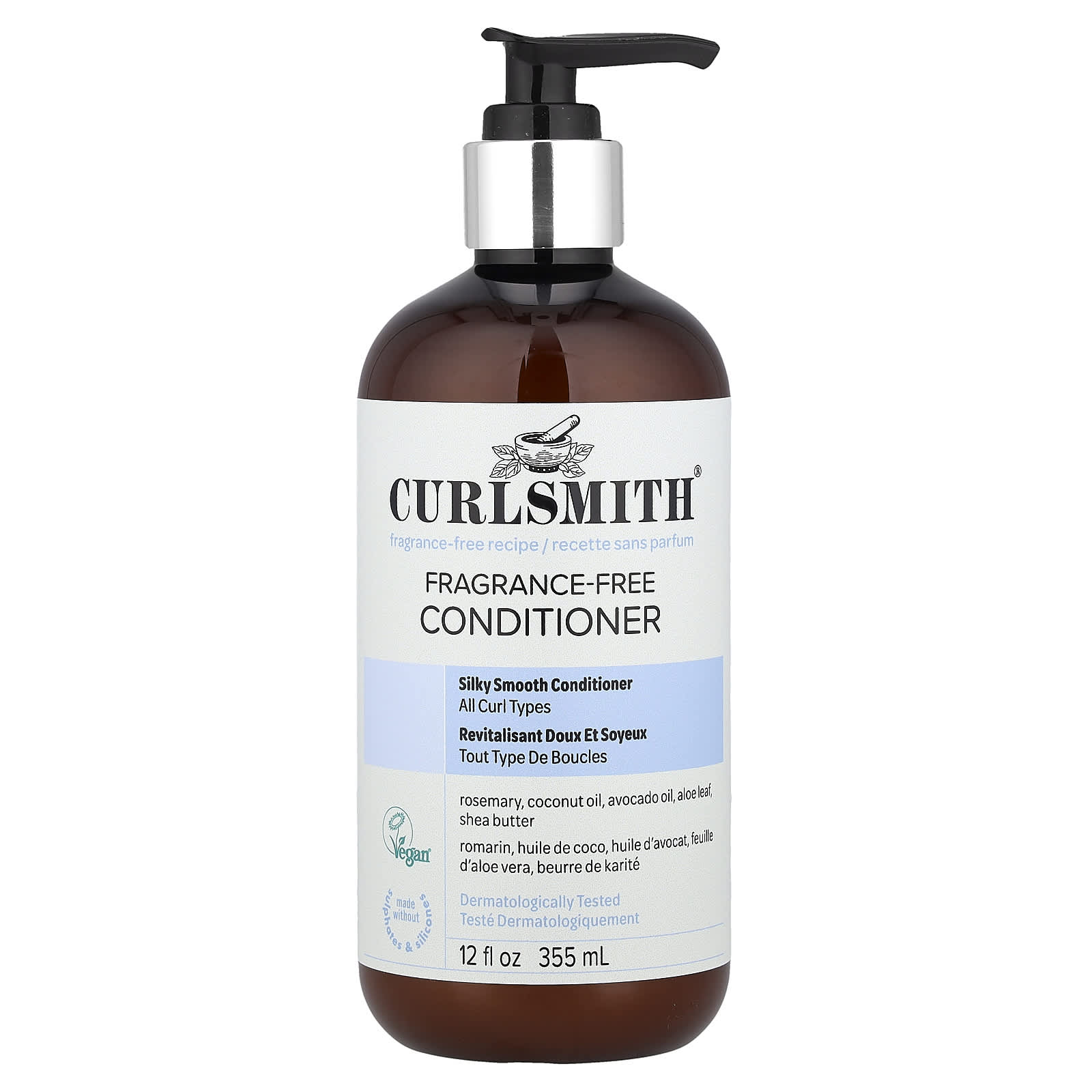 Curlsmith, Fragrance-Free Conditioner, All Curl Types, 12 fl oz (355 ml)