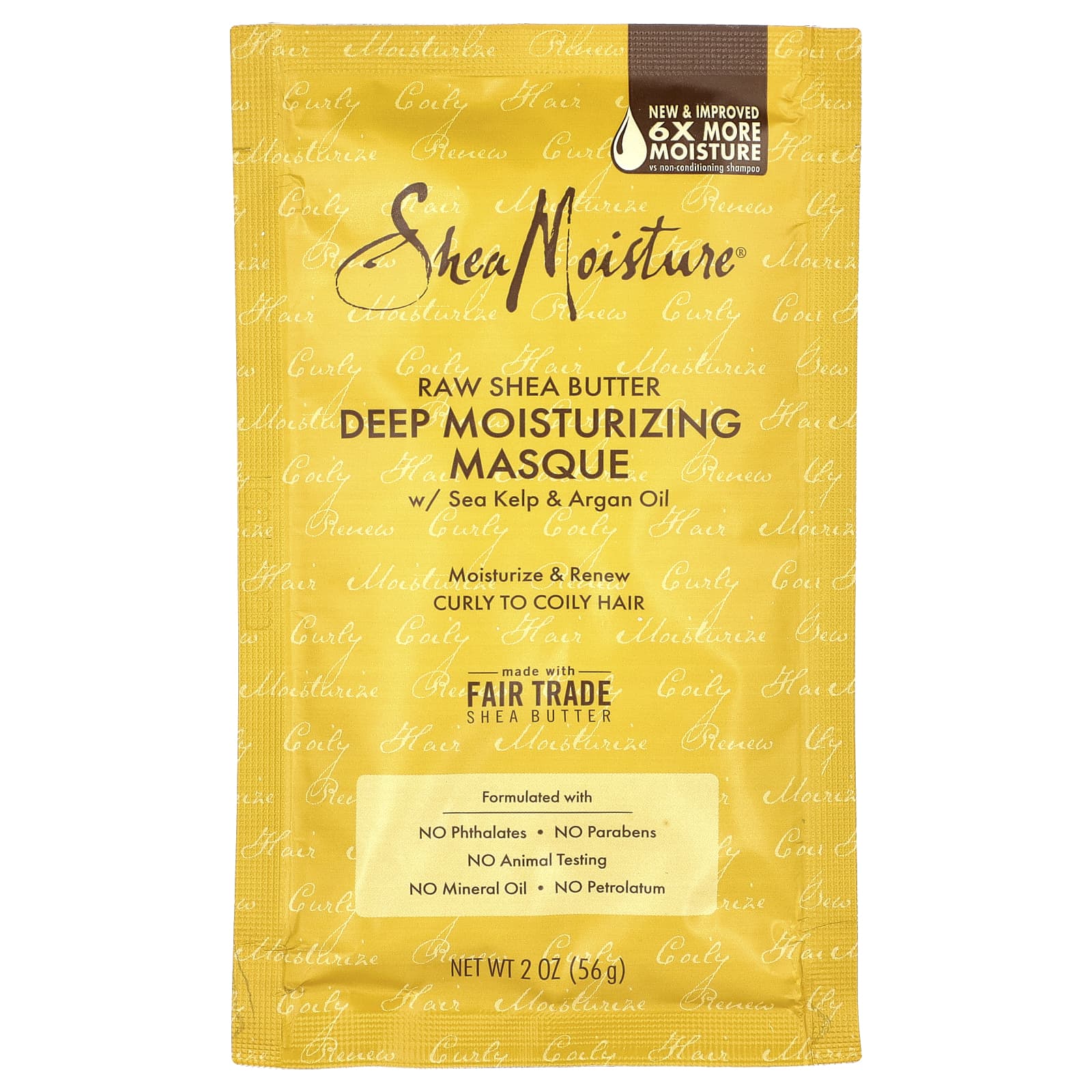 SheaMoisture, Raw Shea Butter, Deep Treatment Masque with Sea Kelp & Argan Oil, 2 oz (56 g)