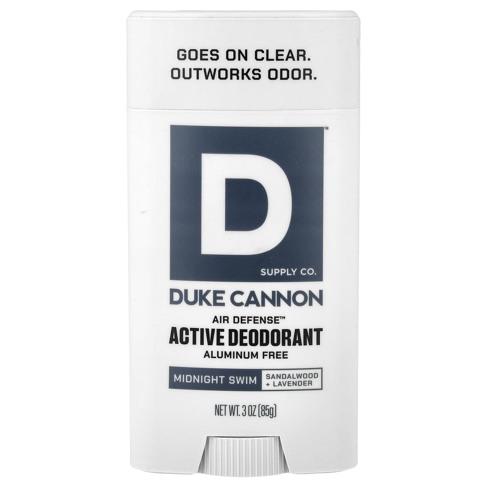 Duke Cannon Supply Co., Air Defense™ Active Deodorant, Aluminum Free, Midnight Swim, 3 oz (85 g)