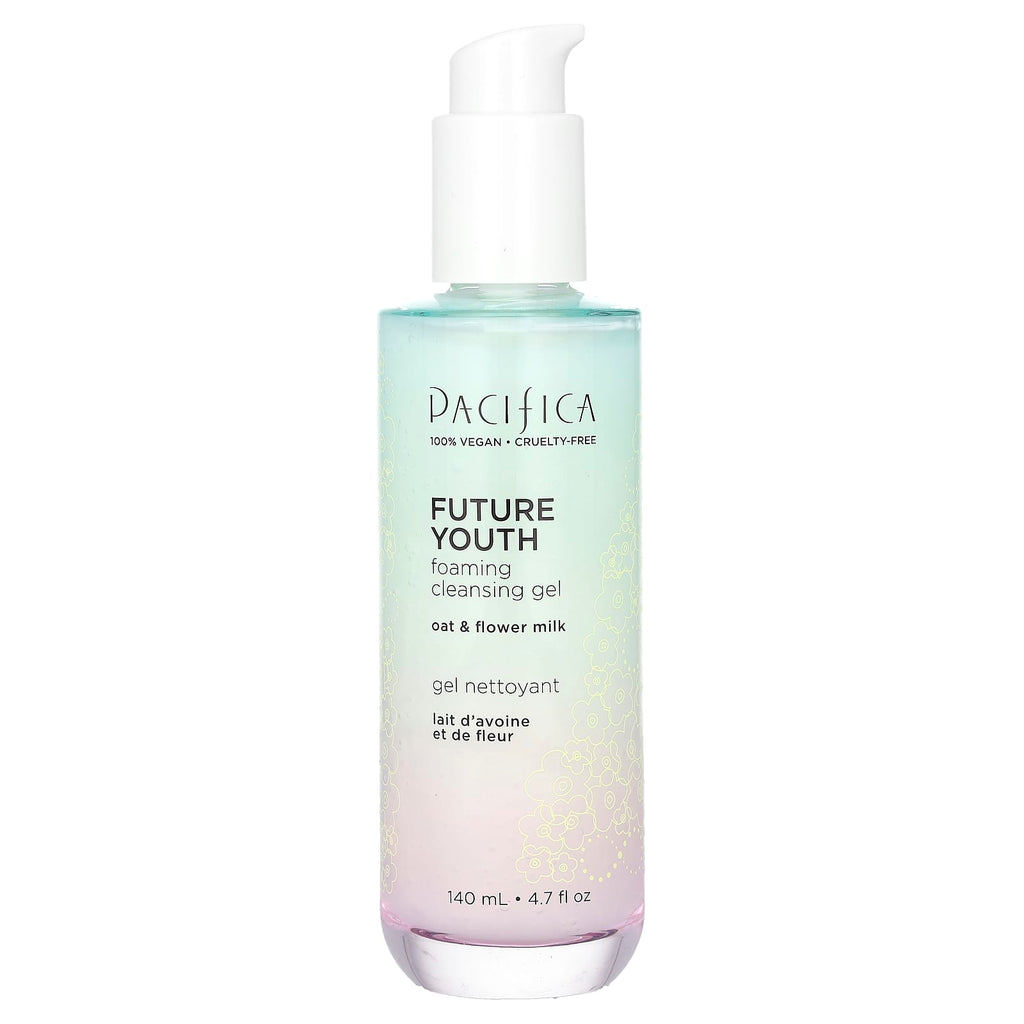 Pacifica, Future Youth, Foaming Cleansing Gel, Oat & Flower Milk, 4.7 fl oz (140 ml)