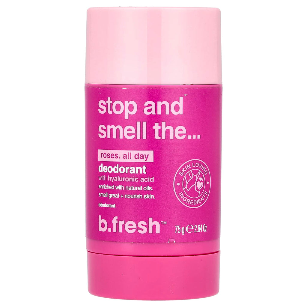 b.fresh, Deodorant with Hyaluronic Acid, Roses All Day, 2.64 oz (75 g)