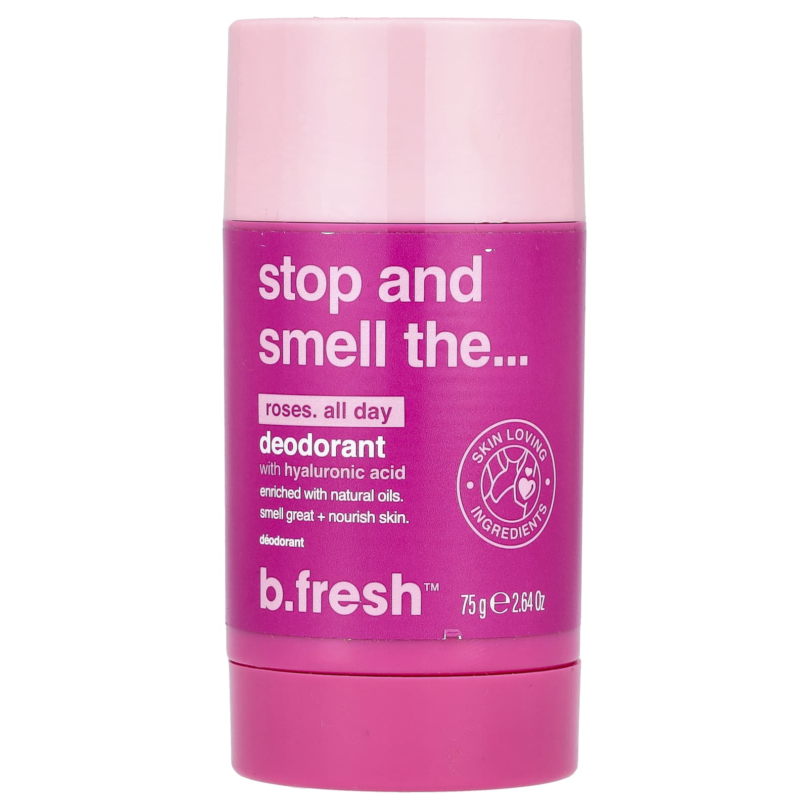 b.fresh, Deodorant with Hyaluronic Acid, Roses All Day, 2.64 oz (75 g)