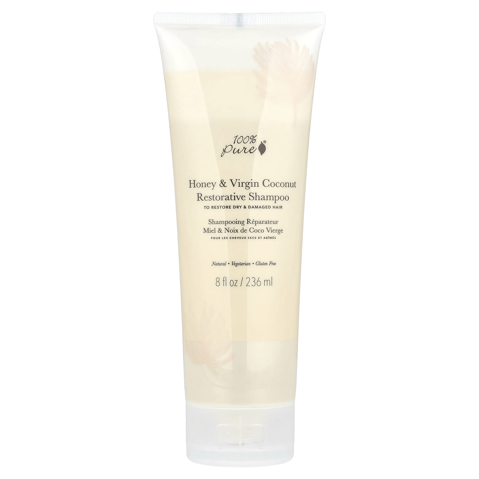 100% PURE, Honey & Virgin Coconut Restorative Shampoo, 8 fl oz (236 ml)