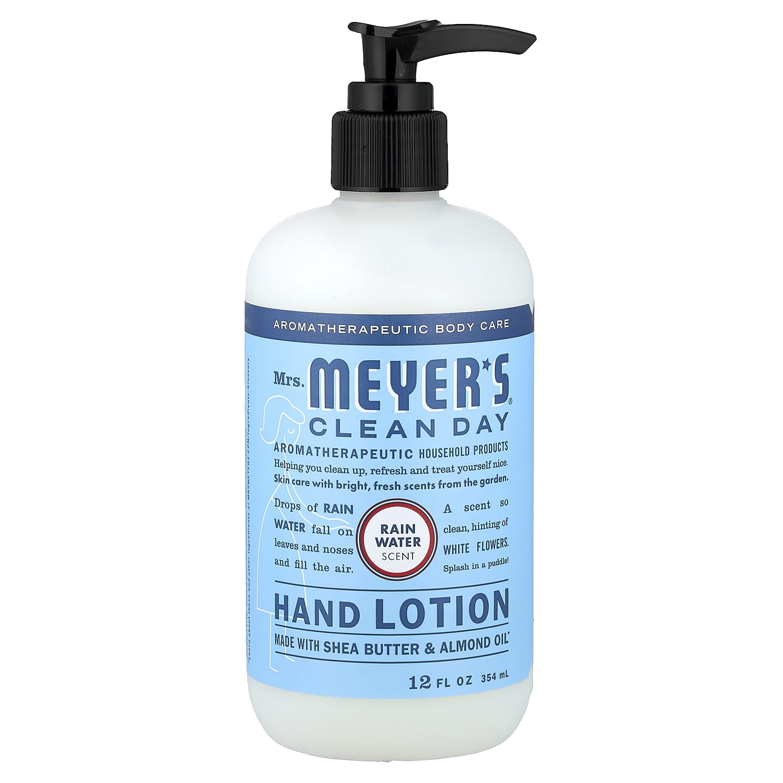 Mrs. Meyers Clean Day, Hand Lotion, Rain Water, 12 fl oz (354 ml)
