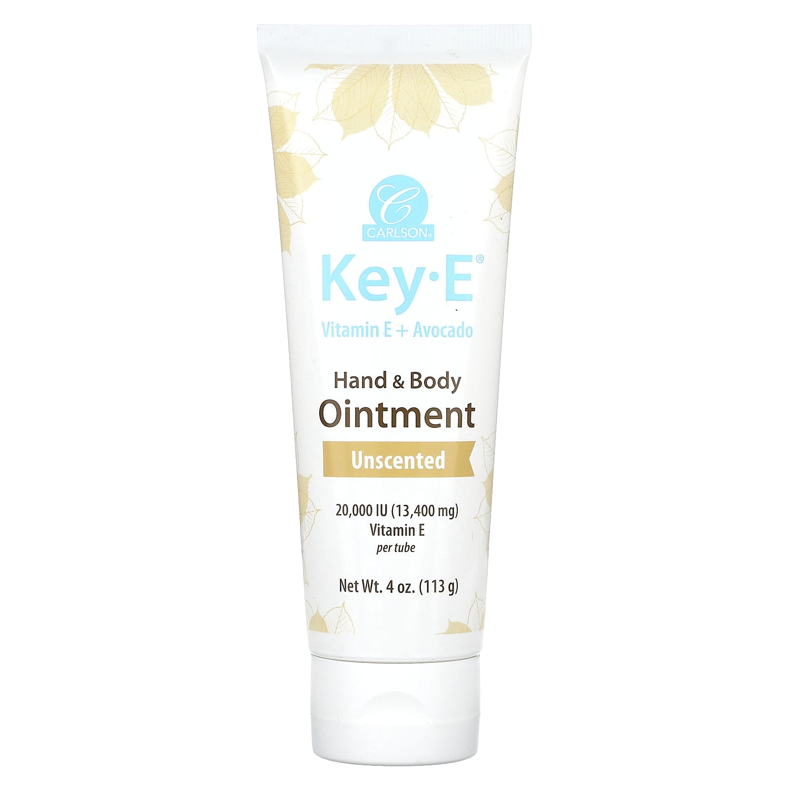 Carlson, Key-E Hand & Body Ointment, Unscented, 4 oz (113 g)