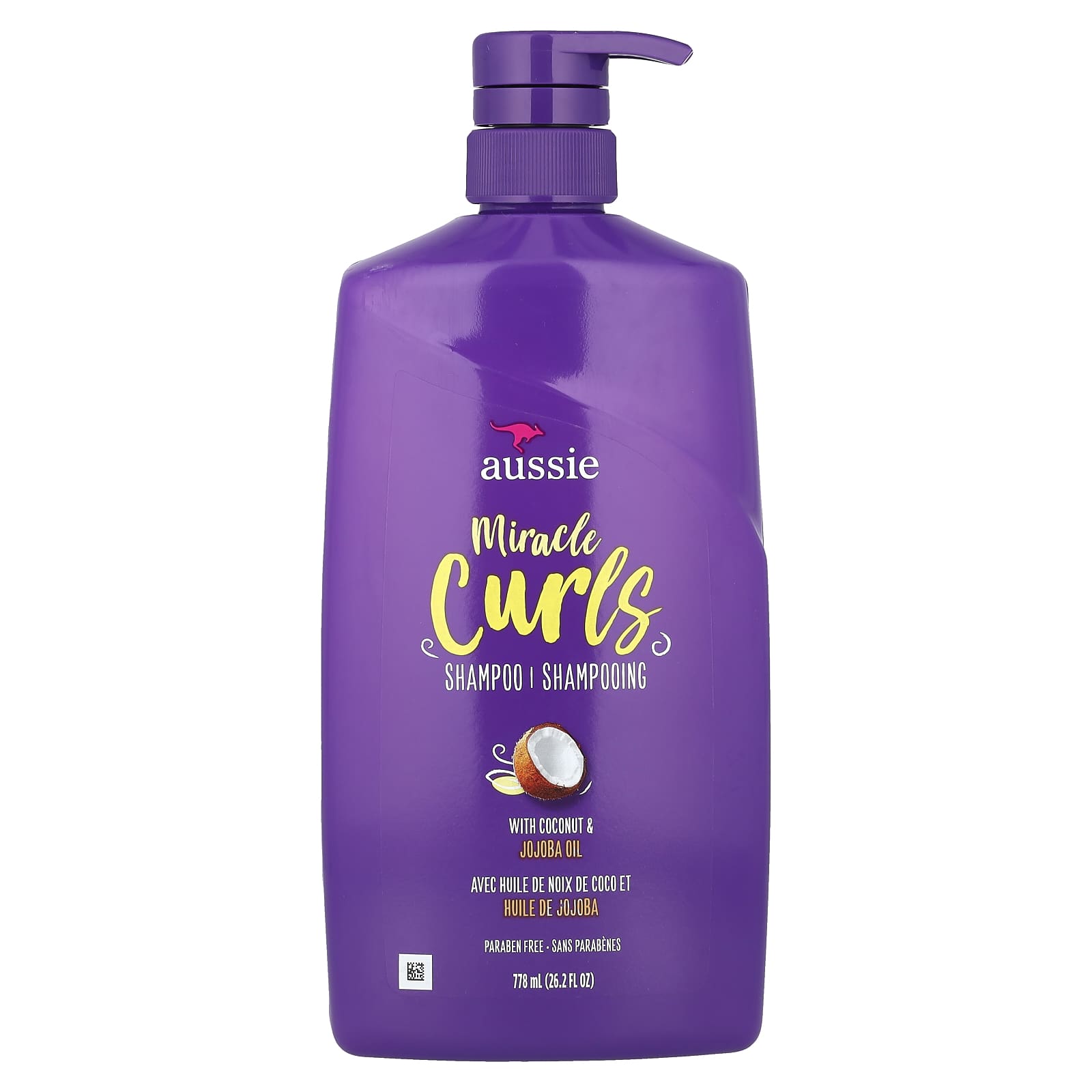 Aussie, Miracle Curls, Shampoo With Coconut & Jojoba Oil, 26.2 fl oz (778 ml)