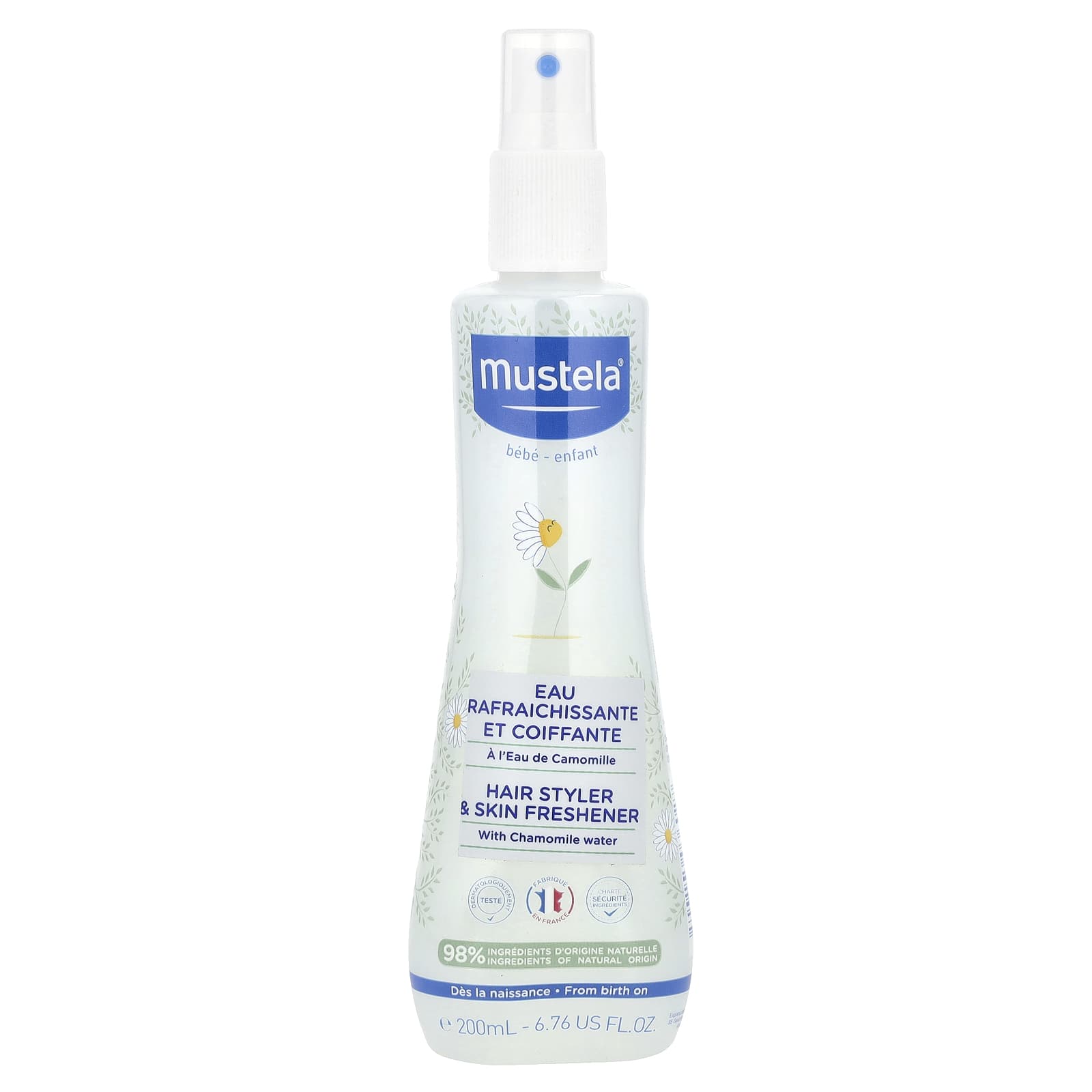 Mustela, Baby, Hair Styler & Skin Freshener With Chamomile Water, 6.76 fl oz (200 ml)
