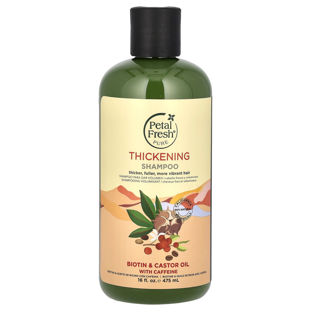 Petal Fresh, Pure, Thickening Shampoo, Biotin & Castor Oil With Caffeine, 16 fl oz (475 ml)