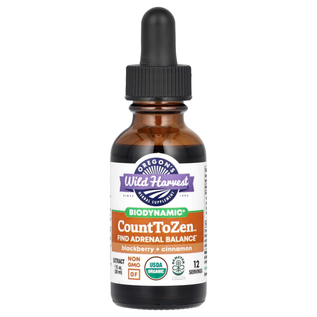 Oregon's Wild Harvest, Biodynamic, Count To Zen Extract, Blackberry + Cinnamon, 1 fl oz (30 ml)