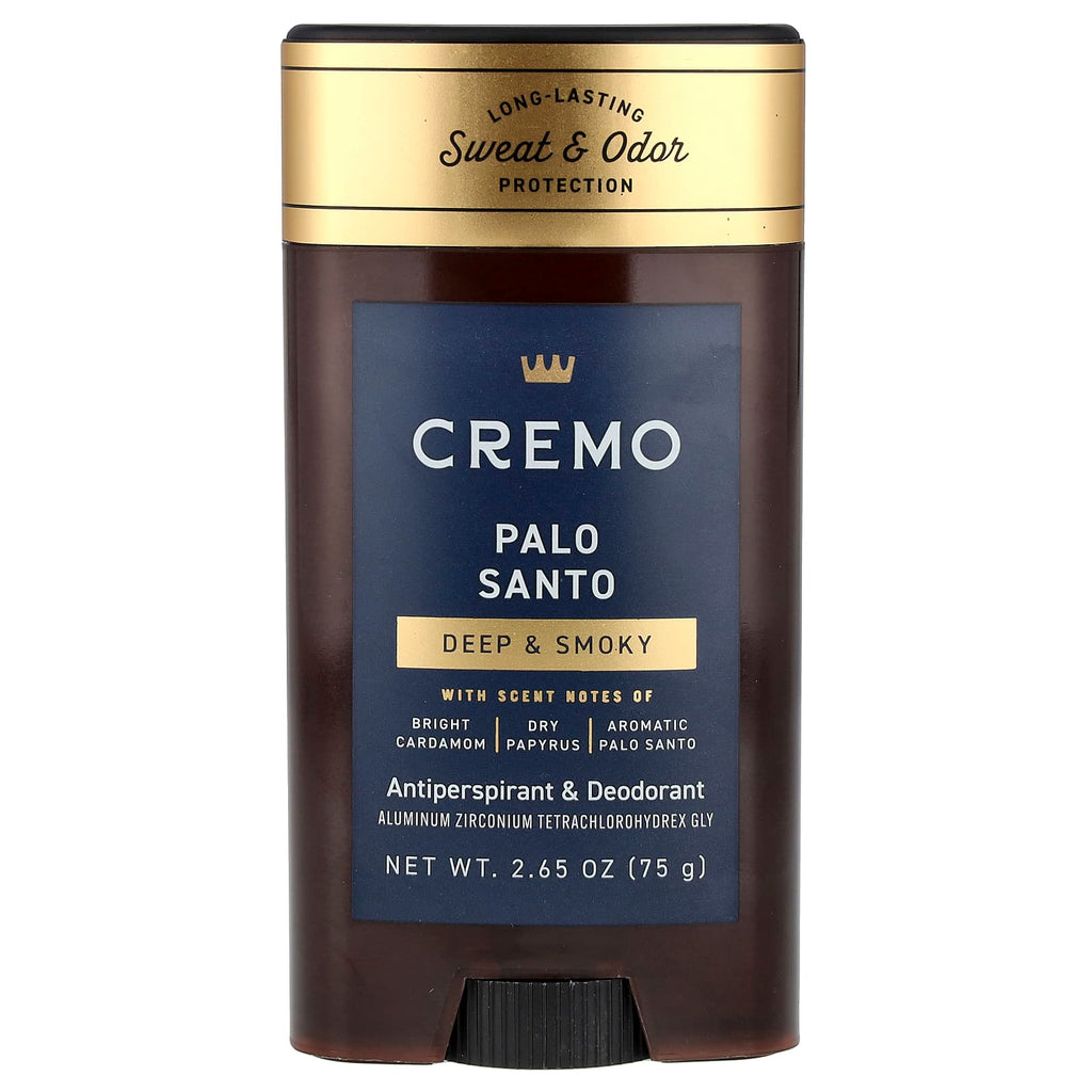 Cremo, Antiperspirant & Deodorant, Palo Santo , 2.65 oz (75 g)