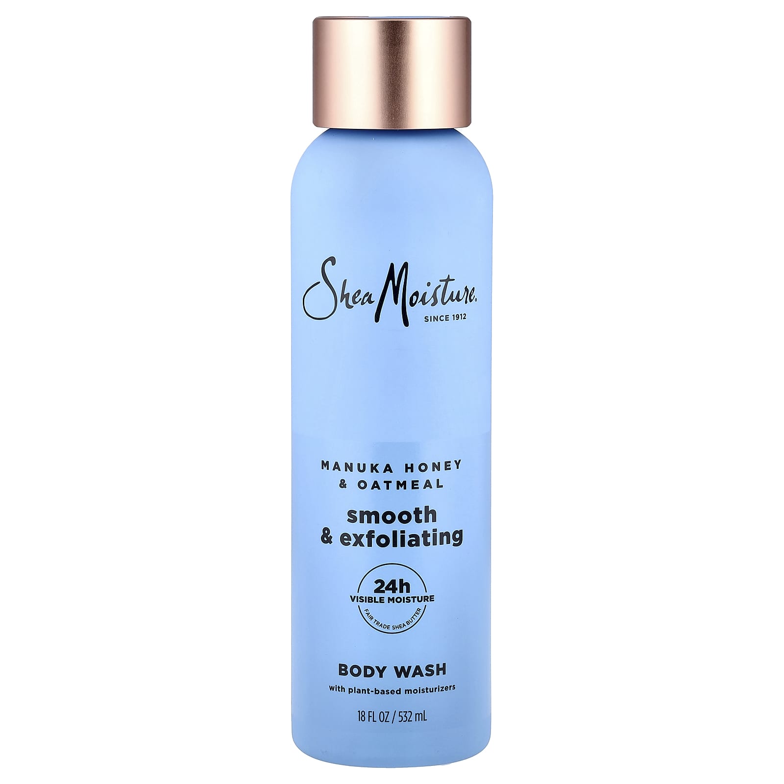 SheaMoisture, Smooth & Exfoliating Body Wash, Manuka Honey & Oatmeal, 18 fl oz (532 ml)