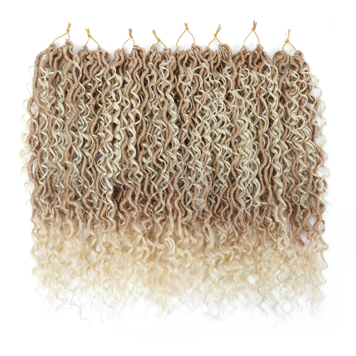 Goddess Faux Locs Crochet Hair, Soft Boho Locs with Curly Detail