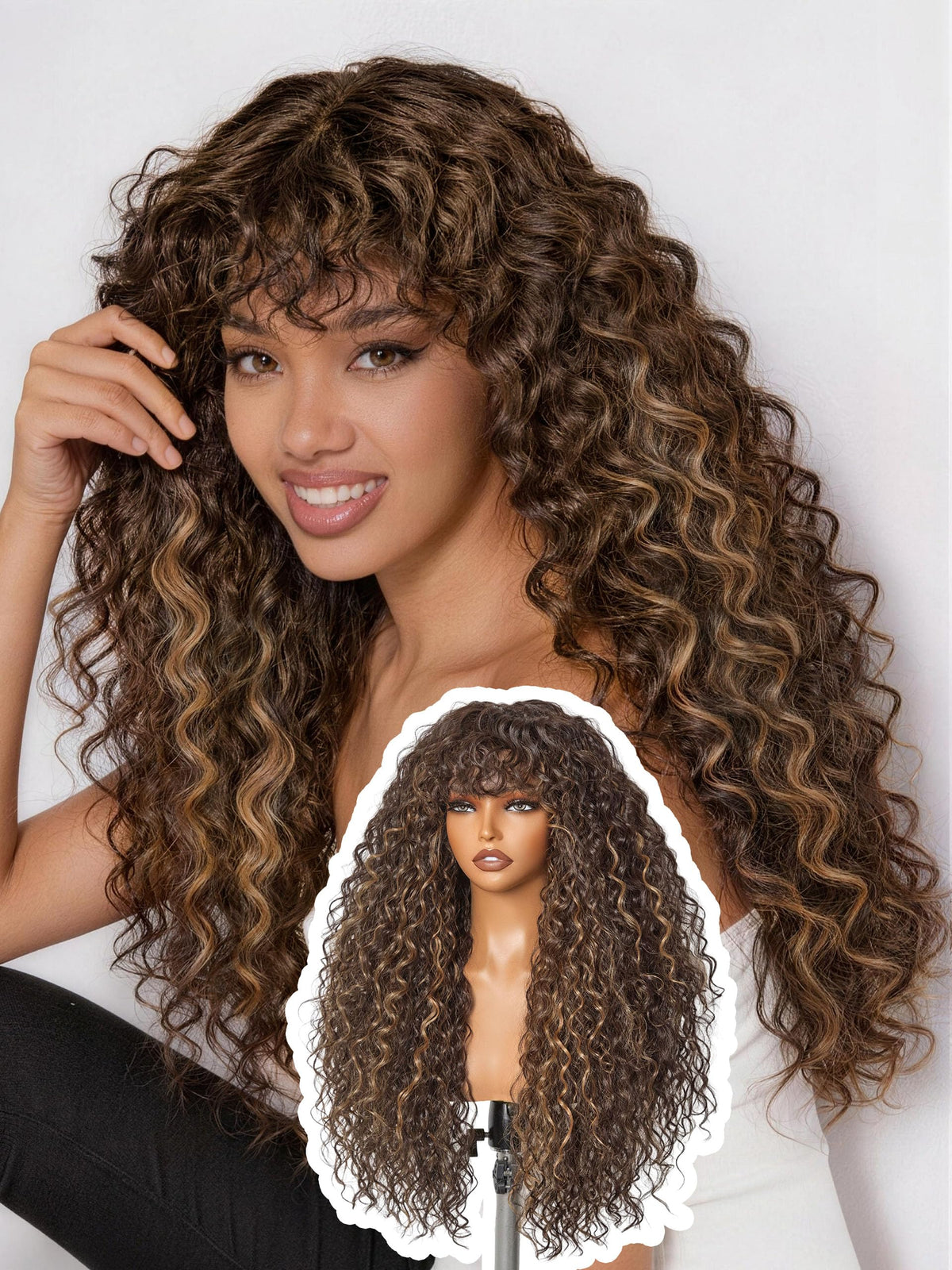 Frodio Curly Wig with Veralux Fiber Blend