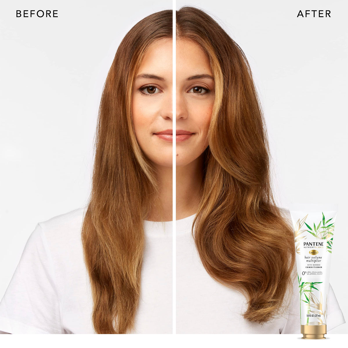 Pantene Nutrient Blends Bamboo Volumizing Conditioner, Sulfate-Free, 8 Fl Oz