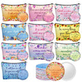 Canvas Cosmetic Bags with Pocket Compact Mirrors