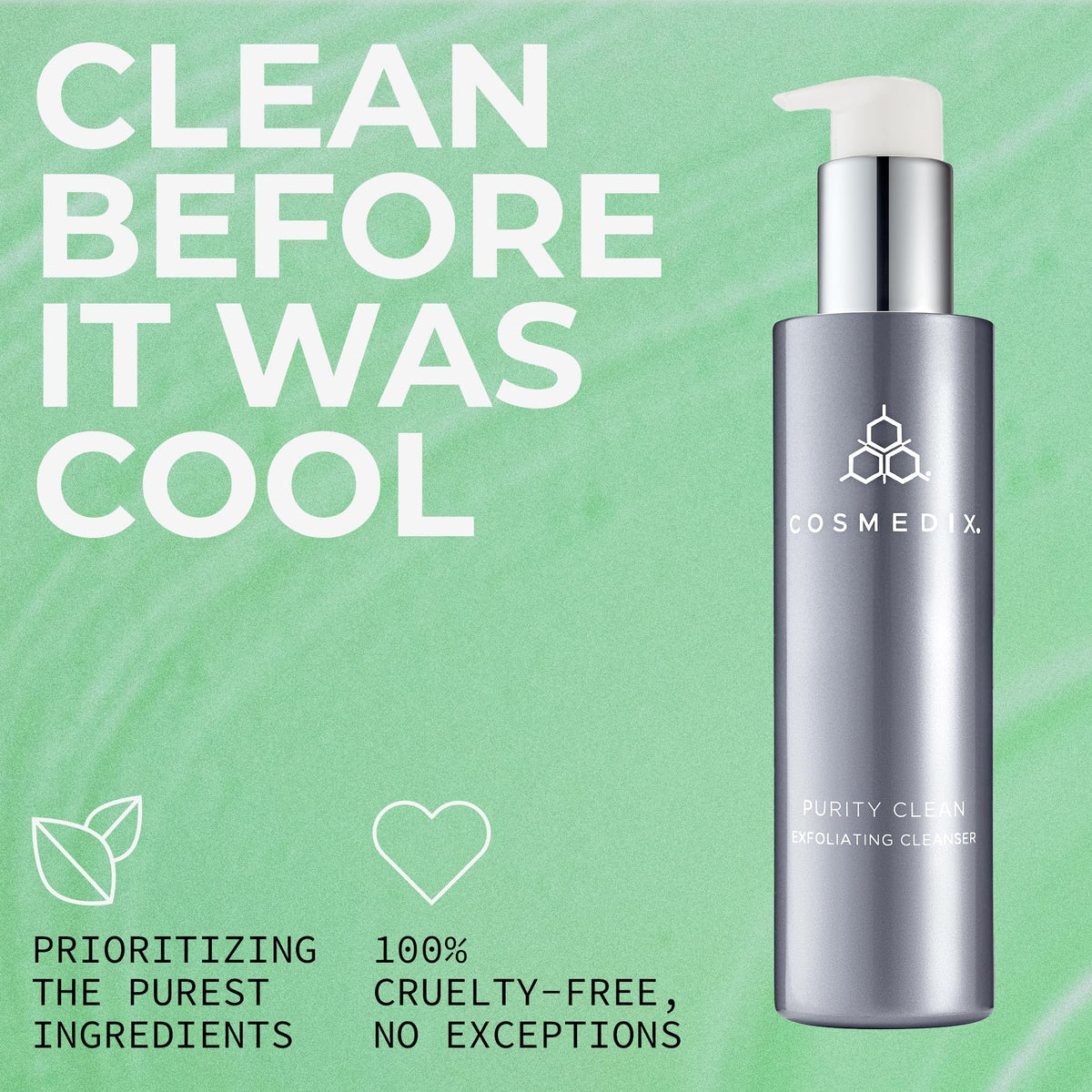 COSMEDIX Purity Clean Exfoliating Facial Cleanser, 150 ml