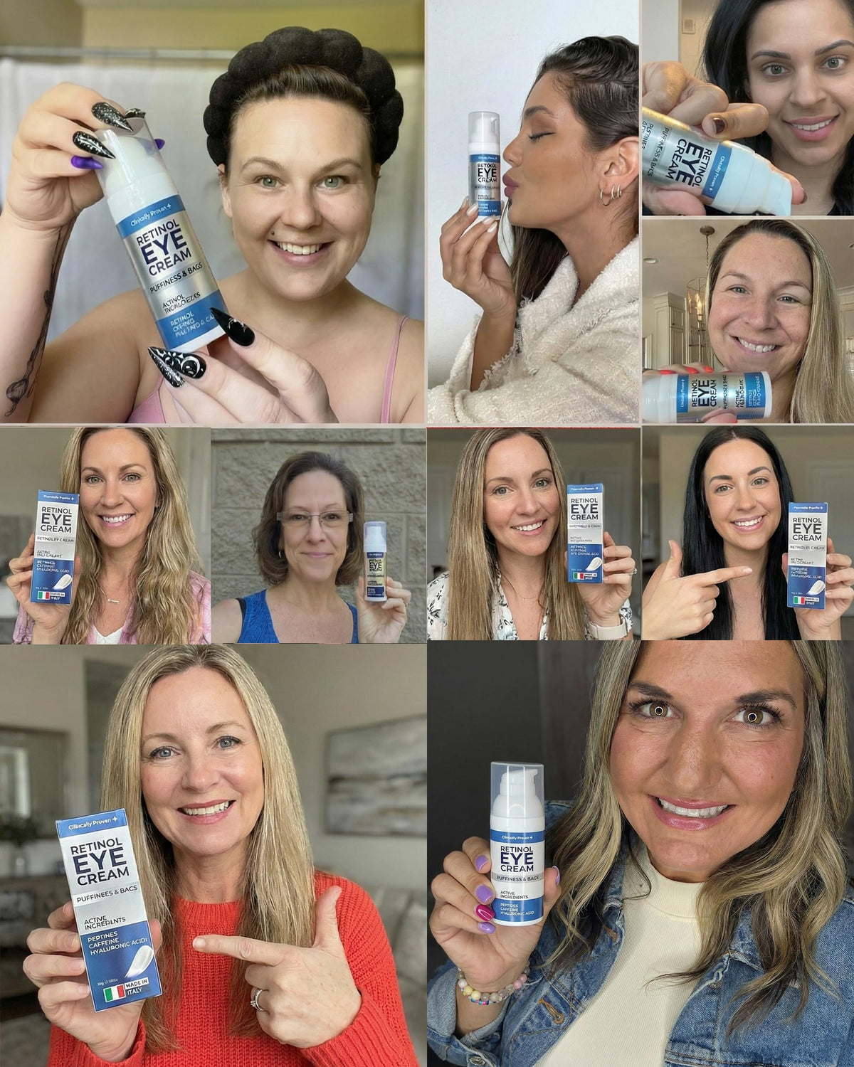 Under Eye Cream with Retinol, Hyaluronic Acid & Caffeine