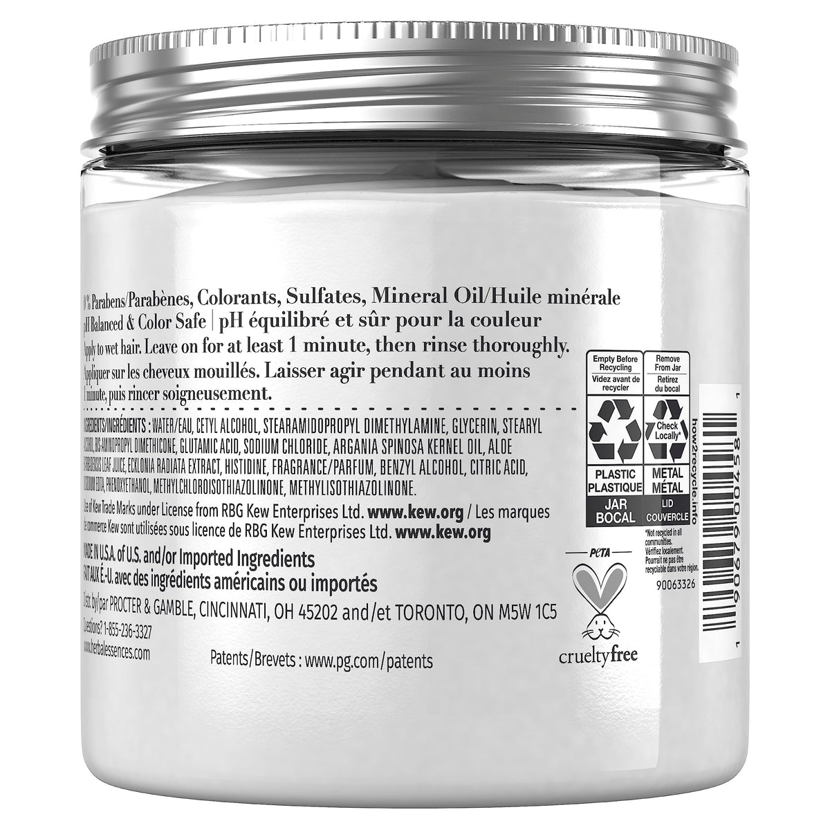 Herbal Essences bio:renew Hemp & Aloe Repairing Hair Mask, 8 fl oz