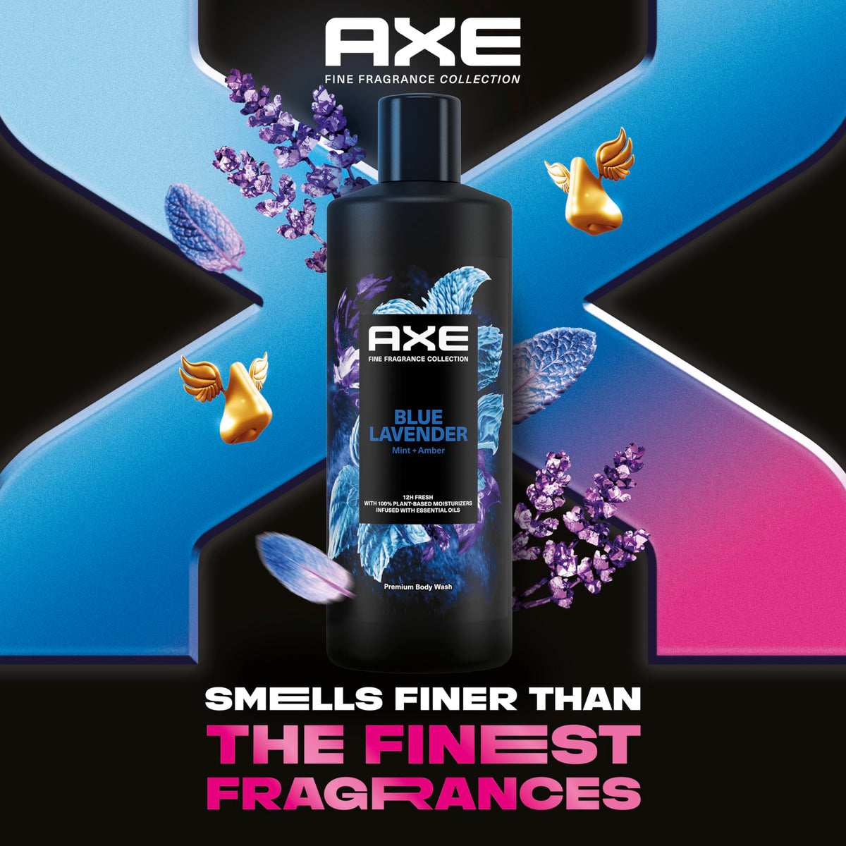 AXE Fine Fragrance Collection Men's Body Wash 18 Fl Oz, 4 Count