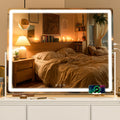 Lighted Vanity Makeup Mirror with Touch Control and 3-Color Lighting