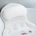 Luxury Bathtub Pillow with 4D Air-Mesh and Suction Cups