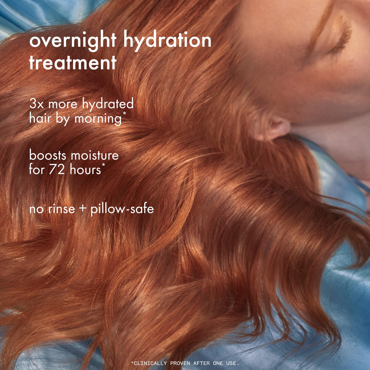 amika Dream Routine Overnight Hydrating Hair Mask, No-Rinse Leave-In Treatment