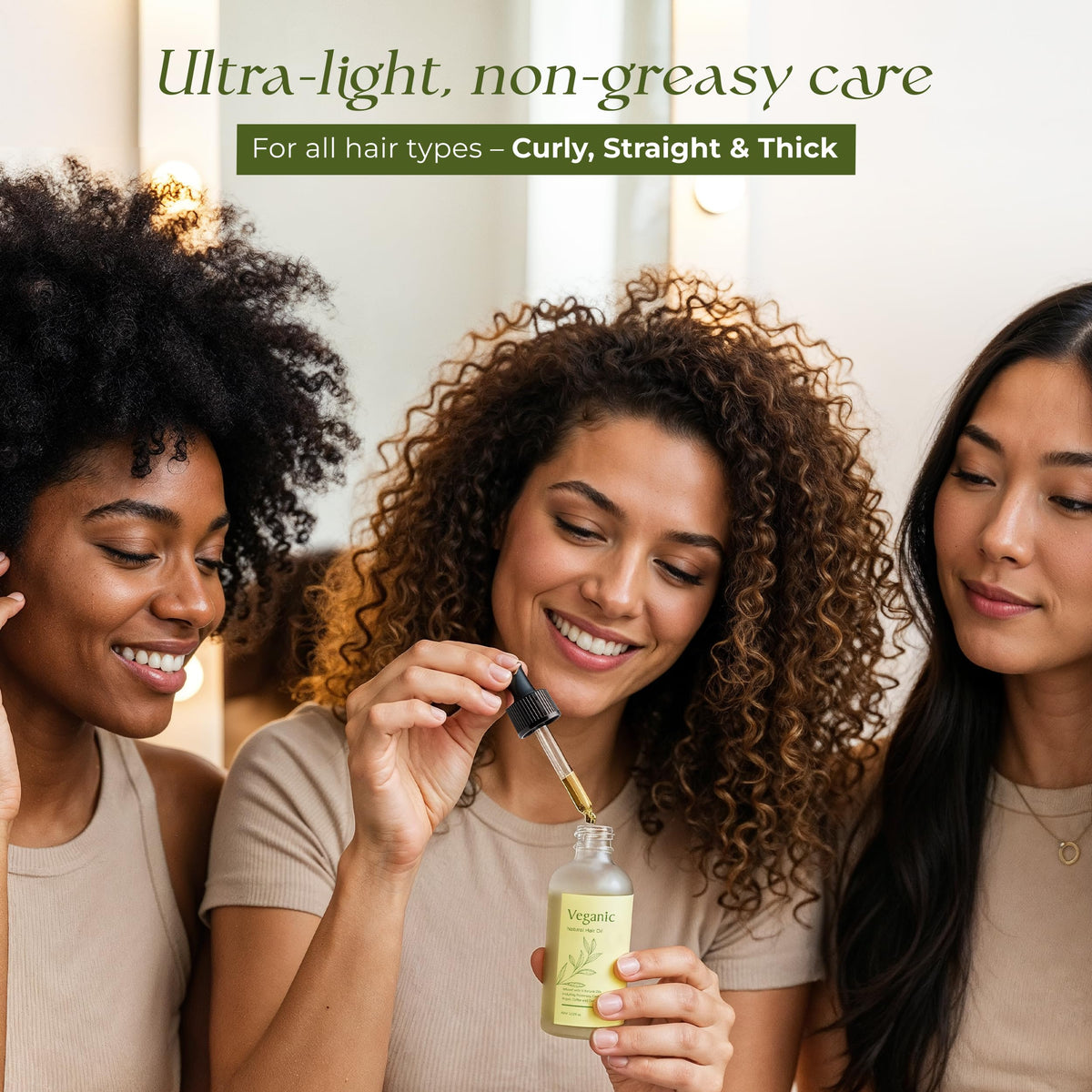 Veganic Natural Hair Growth Oil with 11 Botanical Oils