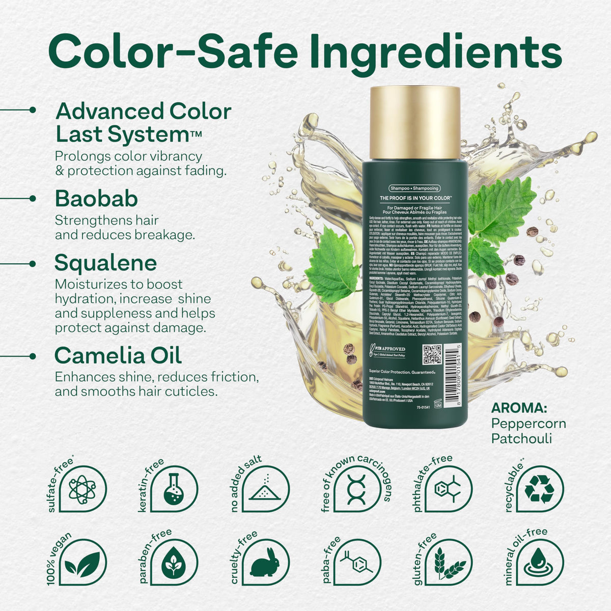 ColorProof Baobab Recovery Shampoo for Damaged, Color-Treated Hair