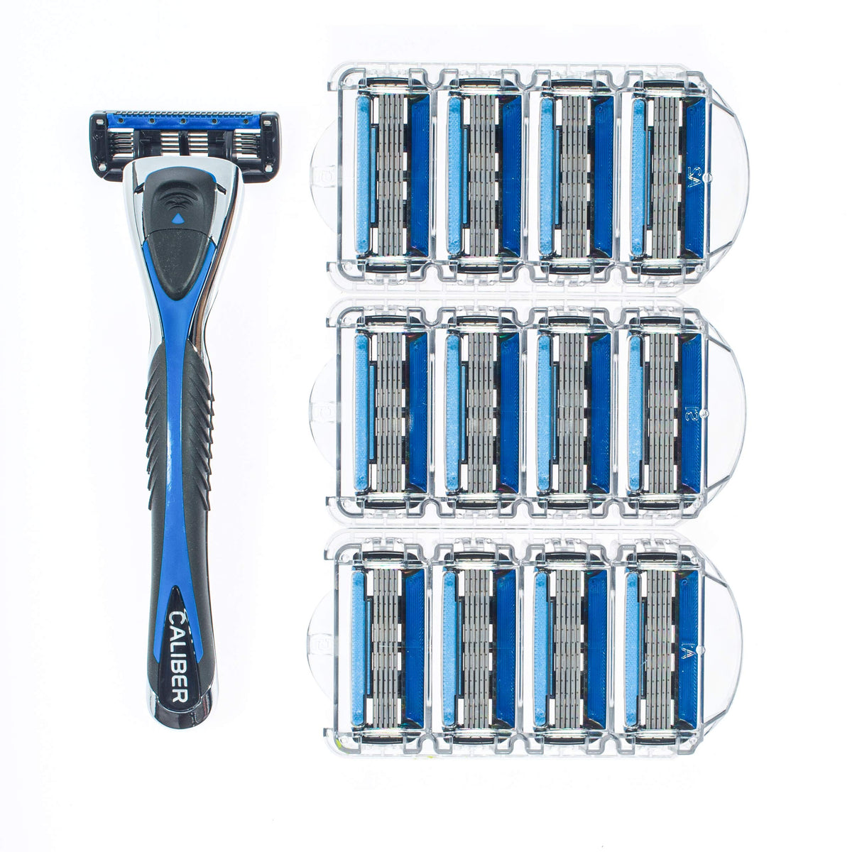 Personna Men's 5-Blade Razor System with Handle and 12 Cartridges