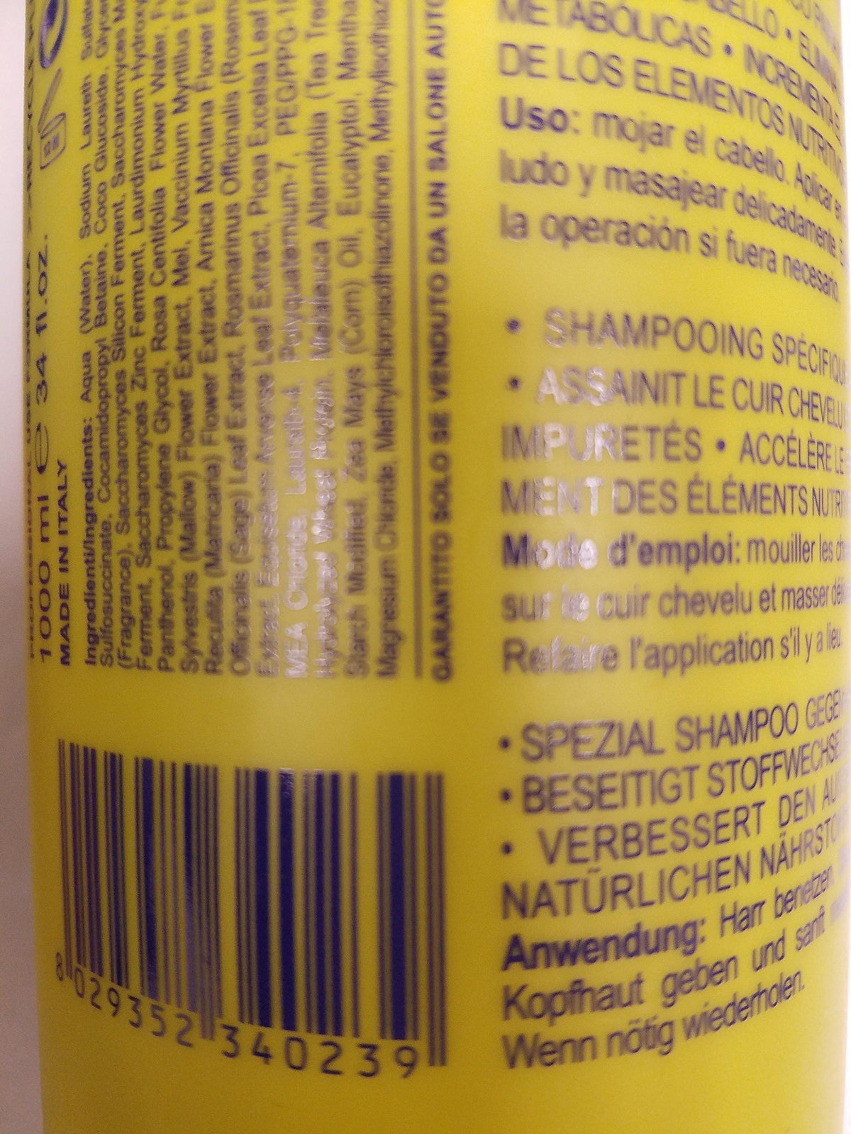 UNA Compensating Shampoo for Thinning Hair with Saw Palmetto, 1000ml
