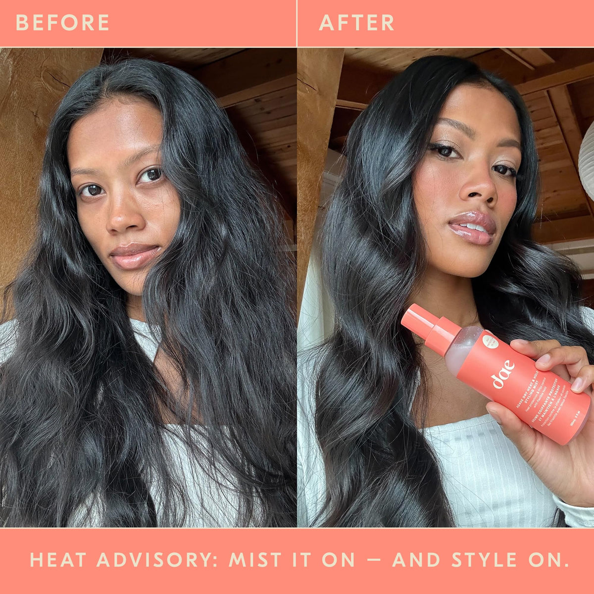 DAE Agave Dry Heat Protection Spray, Frizz Control & Light Hold, 5 Oz