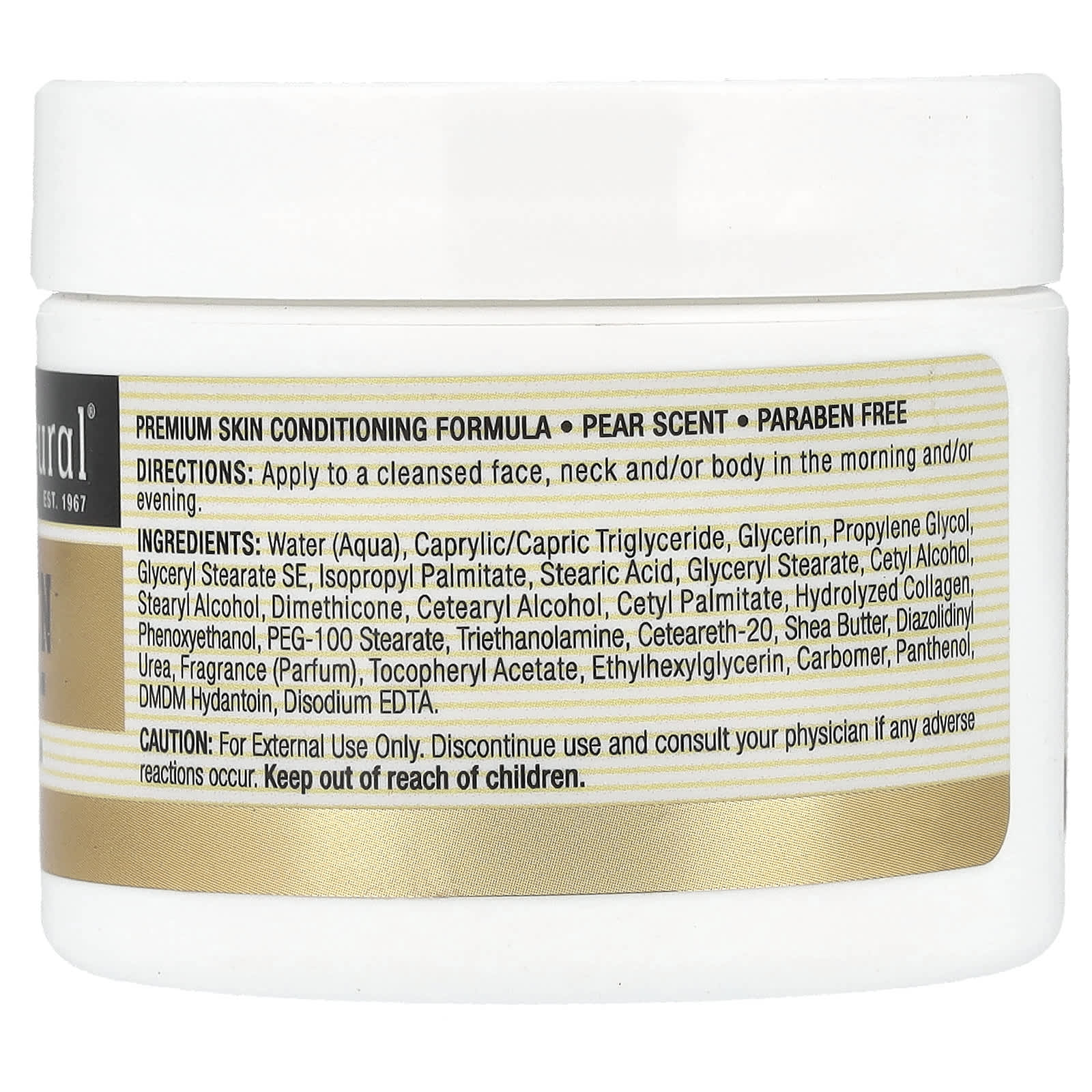 Mason Natural, Collagen Premium Skin Cream, Pear, 2 oz (57 g)