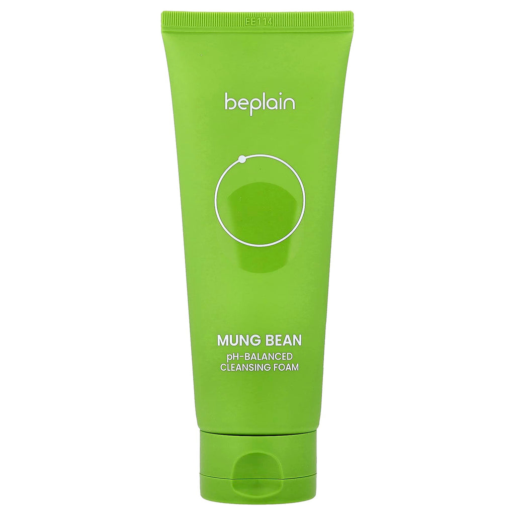Beplain, Mung Bean, pH-Balanced Cleansing Foam, 5.41 fl oz (160 ml)