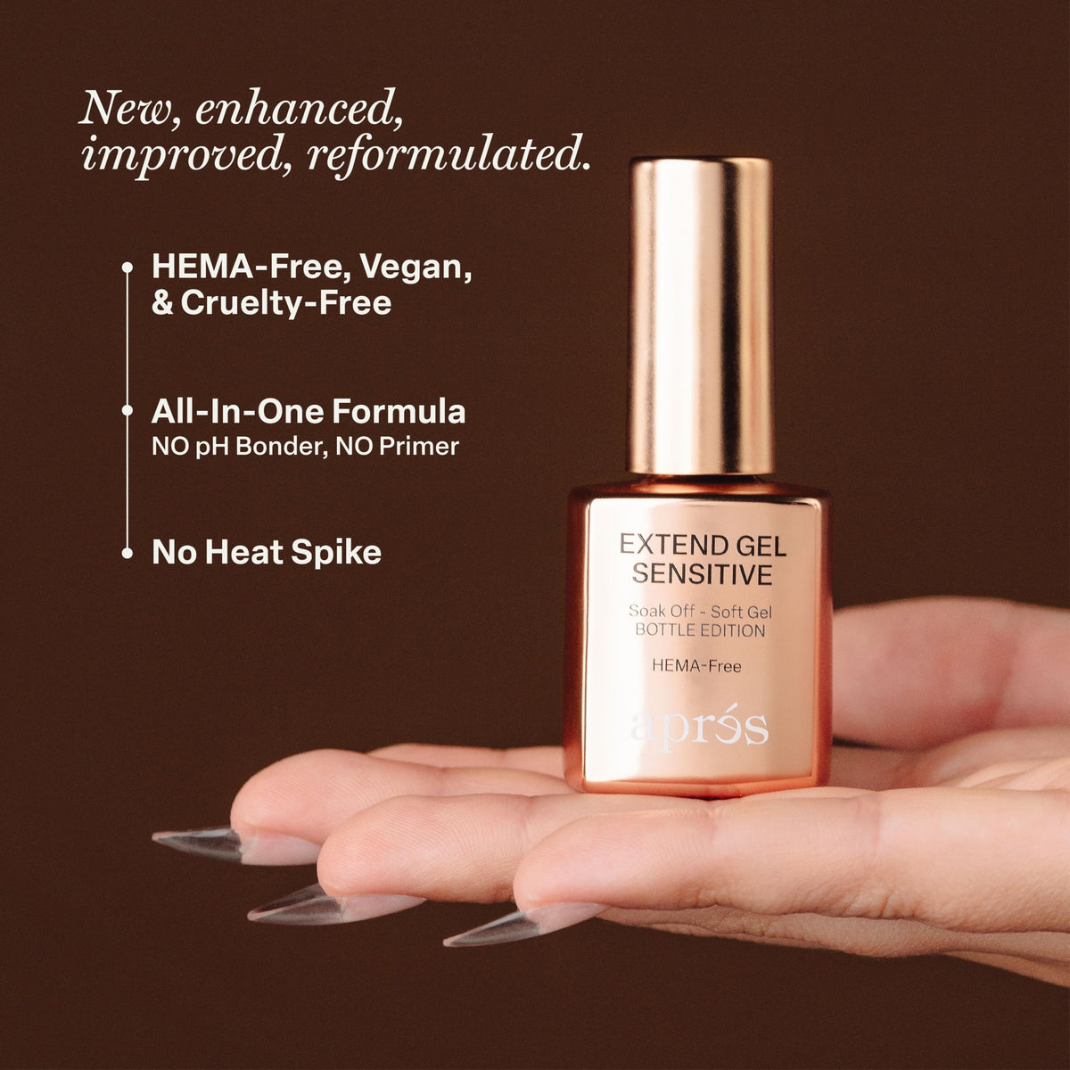 Aprés Extend Gel Sensitive HEMA-Free Soak-Off Gel-X Tips Adhesive