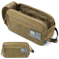 PAVILIA Tactical Toiletry Bag for Men, Water-Resistant MOLLE Travel Organizer