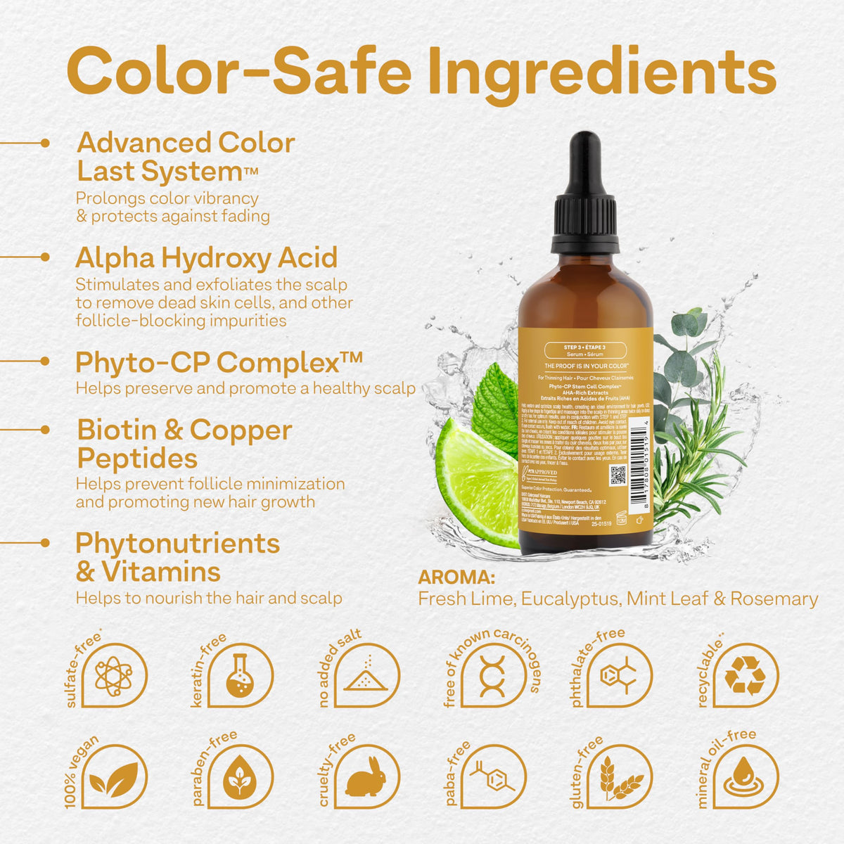 Colorproof Biorepair Thicken Scalp and Follicle Care Serum, 3.4 Fl. Oz.